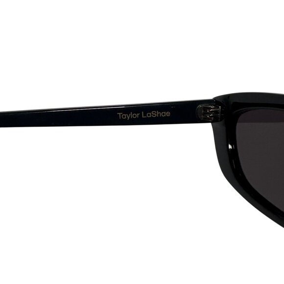 Lu Goldie x Taylor La Shae Cat Eye Sunglasses in Black main image 4